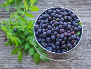 ripe blueberries