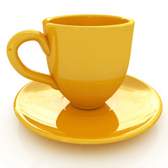 mug on a white