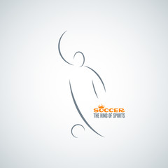 Obraz premium soccer symbol design background