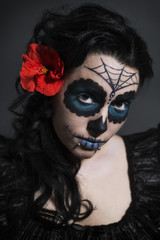 Sugar Skull Frau Portrait