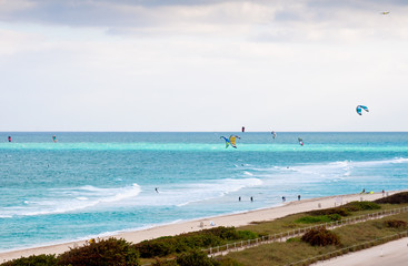 kitesurfing in Miami