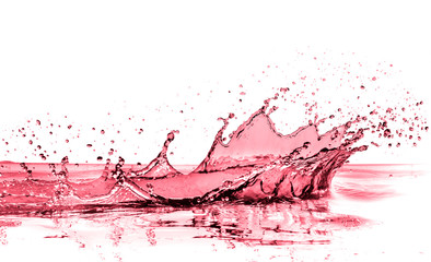 red wine splashing as celebration abstract