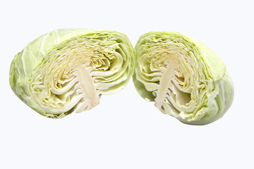 Cabbage isolated on white