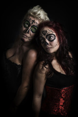 Sugar Skull, zwei Frauen