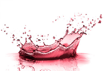 red wine splashing as celebration abstract