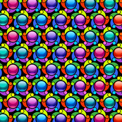 Vector mosaic colorful background