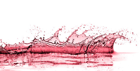 red wine splashing as celebration abstract