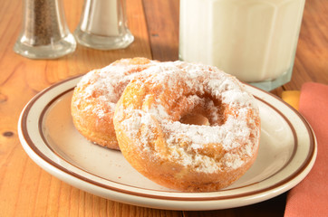 Donuts and milk
