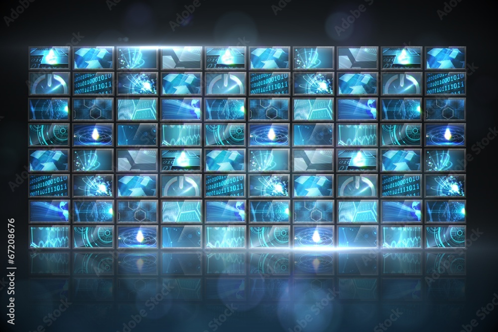 Poster screen collage showing computing images