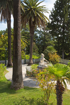 Garden of Villa Vraila - Achilleion - on Corfu islands.