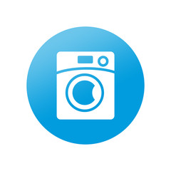 Etiqueta redonda lavadora