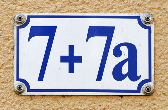 Hausnummer 7 und 7a