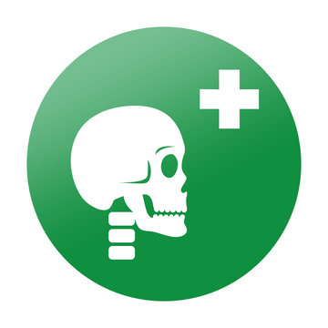 Etiqueta redonda traumatologia