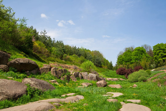 Landscaping, arboretum Sofievka