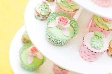 set of delicious homemade sweets