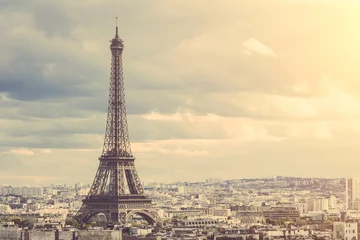 Foto op Plexiglas Parijs Tour Eiffel in Parijs