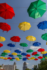 Fototapeta na wymiar Les parapluies