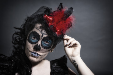 Sugar Skull Frau Portrait