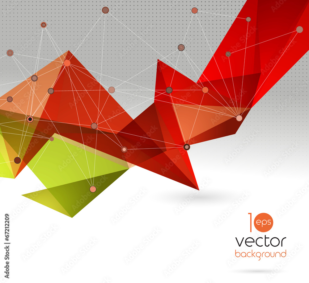 Poster vector abstract geometric background with triangle