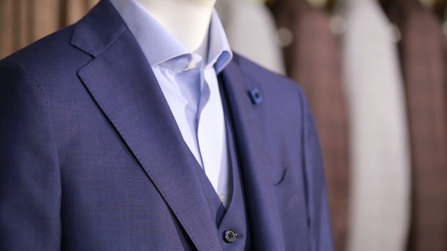 men's suit on a mannequin