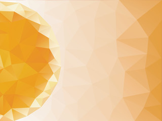 Obraz premium Polygon abstract orange background