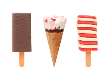Ice cream and popsicles