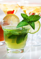 Refreshing summer mint cocktail