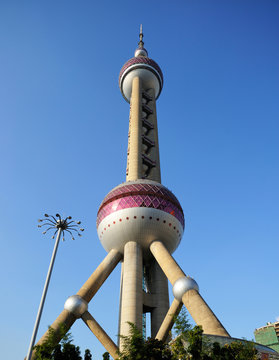 Oriental Perl tower in Shanghai