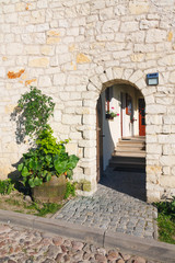 contemporary house entrance