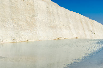 turquoise water travertine pools, Pamukkale.