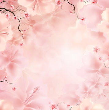 Pink Floral Background