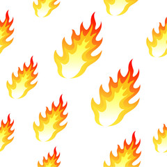 Flame, fire seamless background