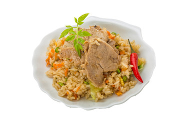 Fried rice with pork