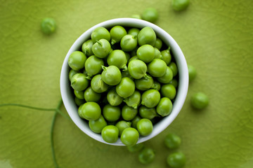 Fresh green peas