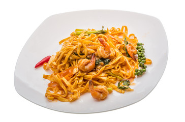 Fried noodles with shrimps
