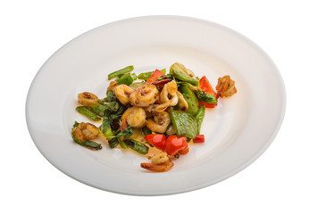 Seafood with vegetables