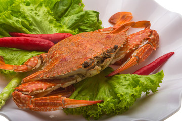 Boiled crab