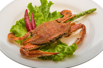 Boiled crab