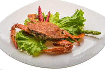 Boiled crab