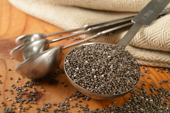 Healthy organic chia seeds