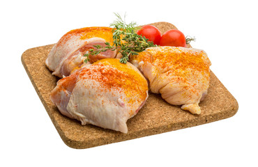 Raw chicken thigh