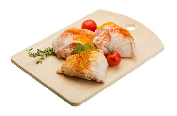 Raw chicken thigh