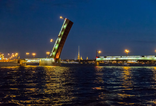 Bridge in the city of St. Petersburg, Russia