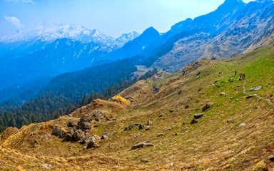 Trekking trails in Himalaya