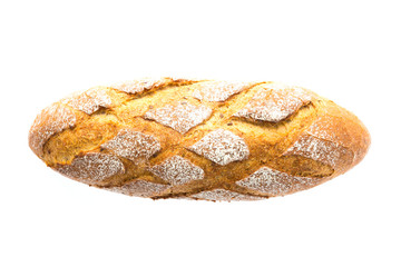 Bread isolated on white