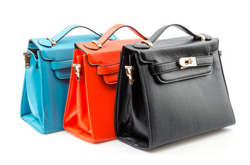 Handbag isolated white background