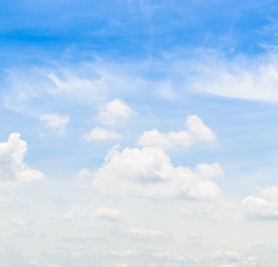 Cloud on blue sky
