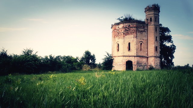 mistic Castle Tower in Ecka   multiple shots