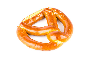 Pretzel isolated white background