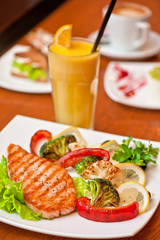 salmon steak